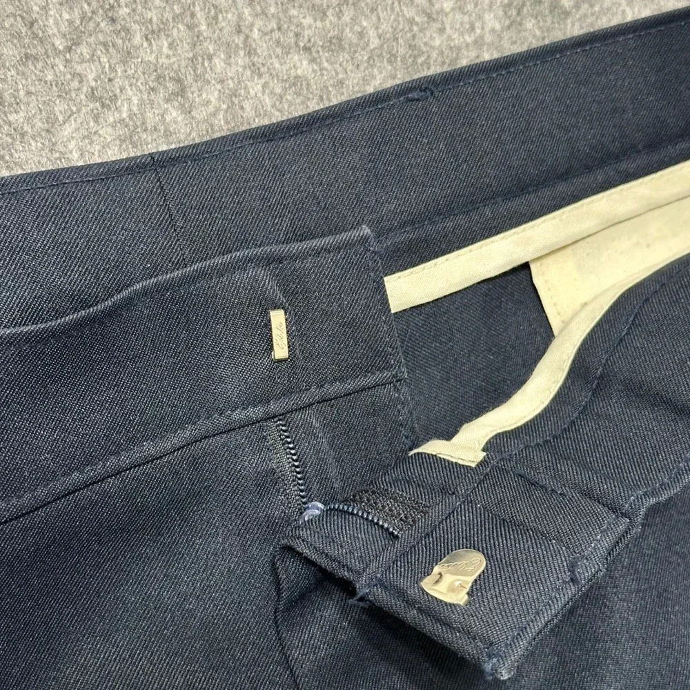 Vintage Levis Action 70s Slacks Men 40x32 Navy Dress Pants Trousers Flat Front
